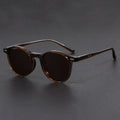 Retro Round Sunglasses with Tortoise Shell