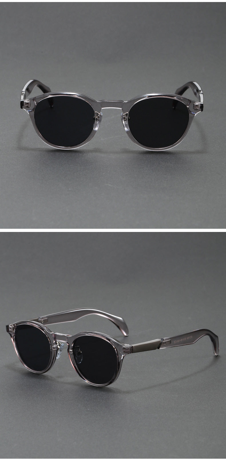 Orbit Shine - Transparent Shine, front and side view
