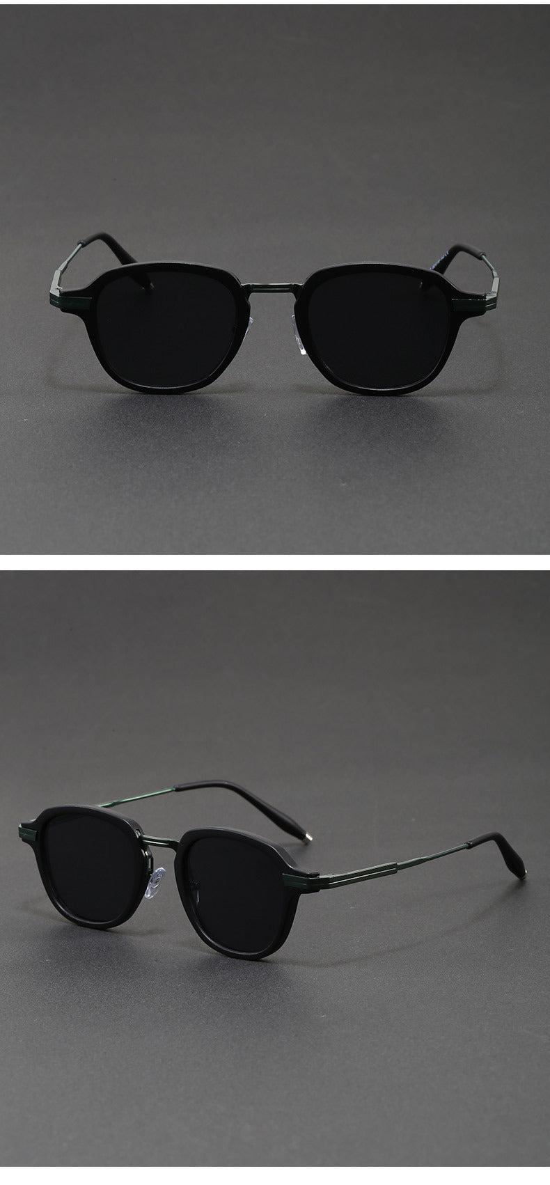 Midnight Tokyo - Black-Green front and angled views