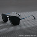 Modern Double-Bridge Square Navigator Sunglasses