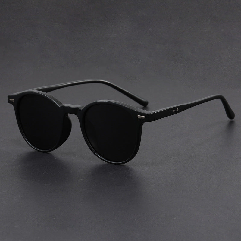 Retro Round Sunglasses with Tortoise Shell