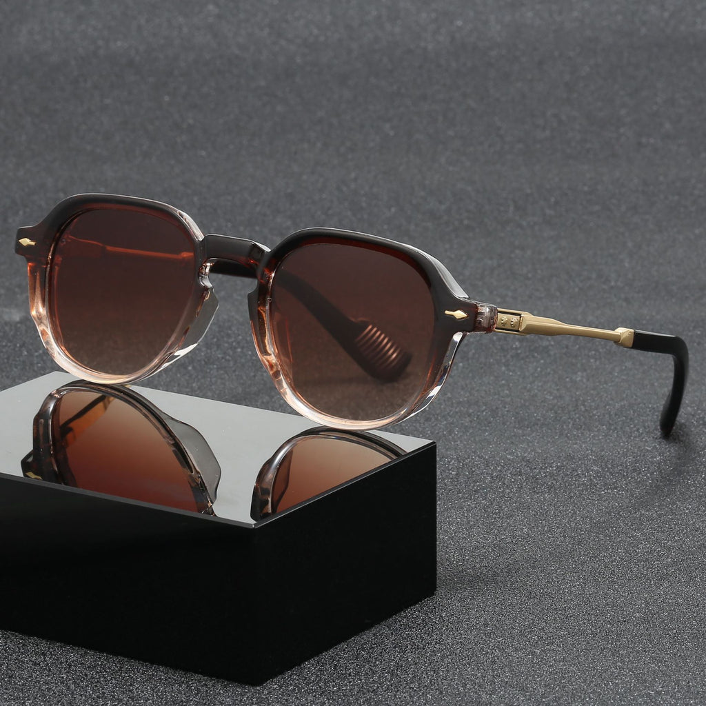 Vintage Bridge Square Gradient Sunglasses