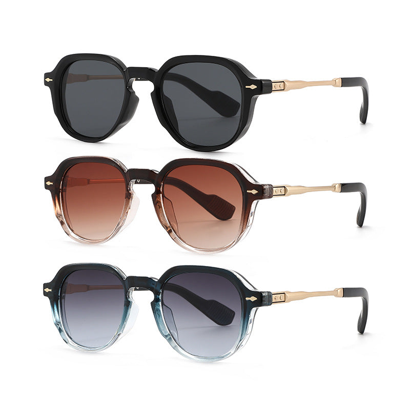 Vintage Bridge Square Gradient Sunglasses