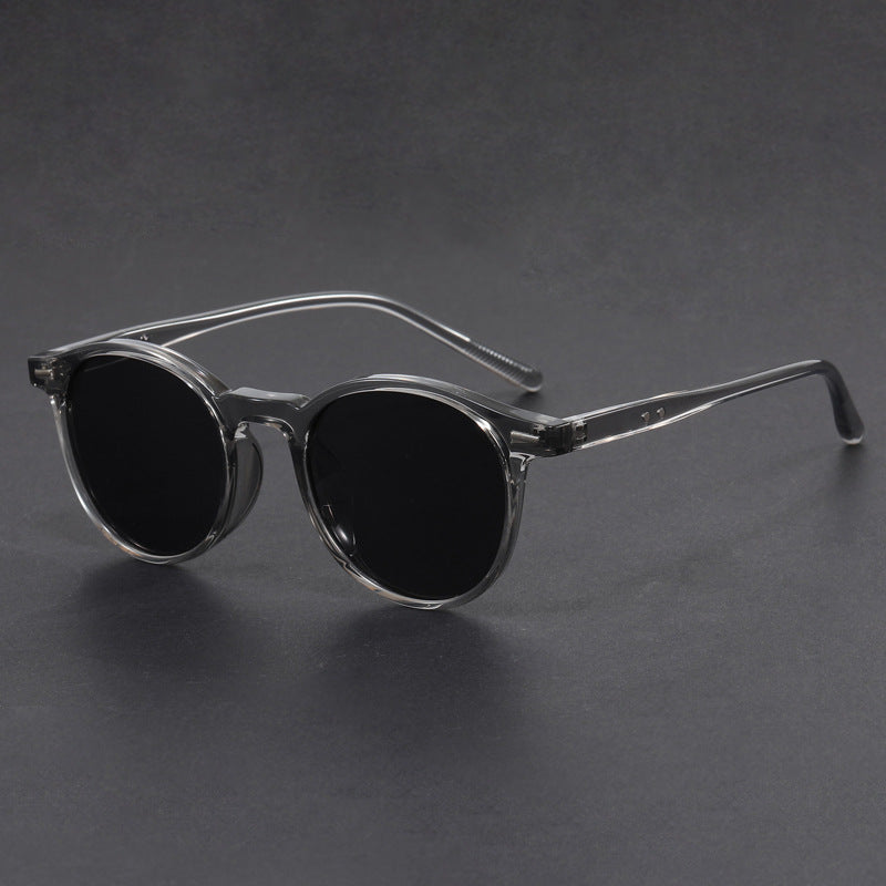 Retro Round Sunglasses with Tortoise Shell